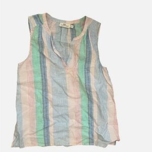 Vineyard Vines Sleeveless Multi Stripe Top
